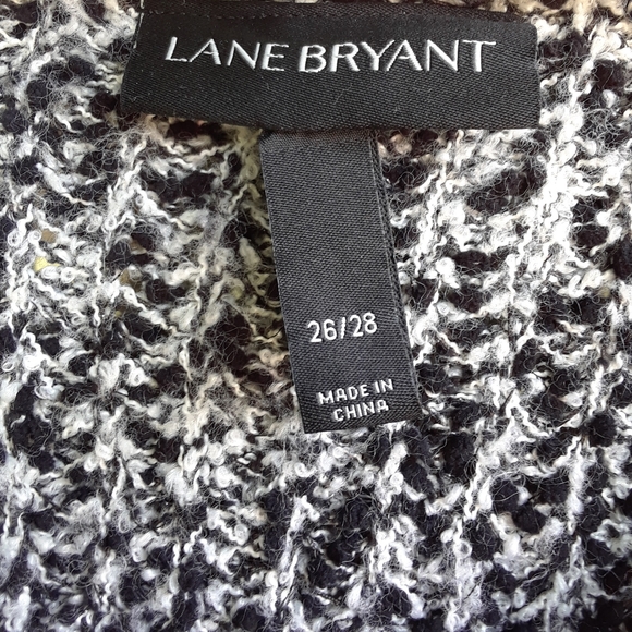 Lane Bryant Black and White Sweater - Picture 3 of 5